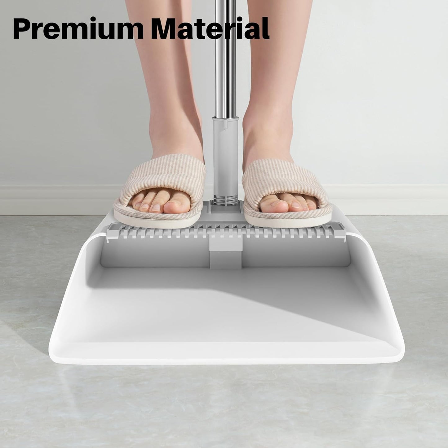 Broom & Dustpan Set with Long Handle