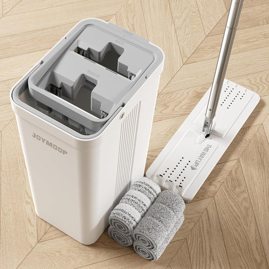 Hands-Free Flat Mop & Bucket Set