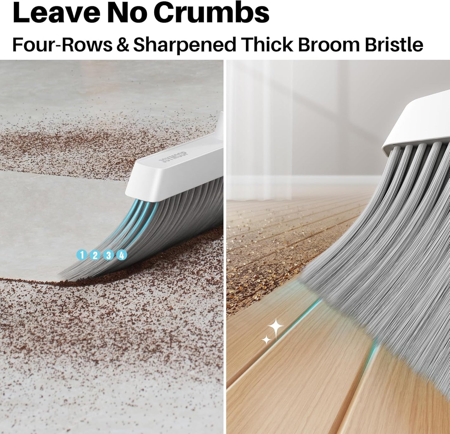 Broom & Dustpan Set with Long Handle