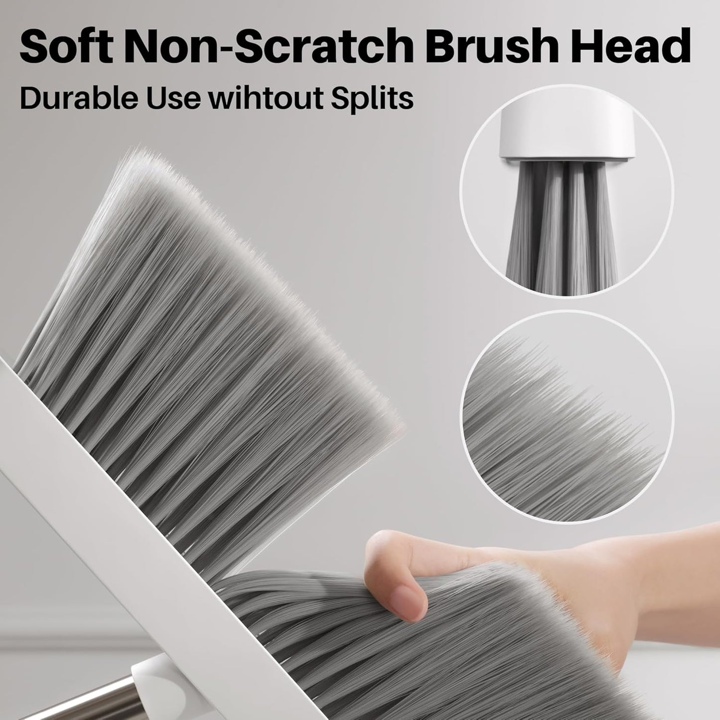 Broom & Dustpan Set with Long Handle