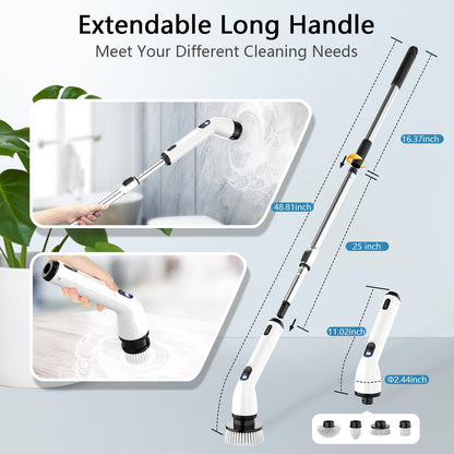 Electric Spin Scrubber with LED Display