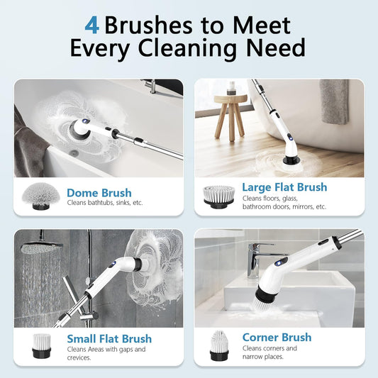 Electric Spin Scrubber with LED Display